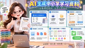 孩子的教辅别再乱买了:同步国家中小学智慧平台,AI一键生成图文教辅和试卷-聚富社